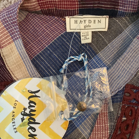 NWT HAYDEN GIRLS SHIRT DRESS SIZE L 11/12 - Picture 2 of 5